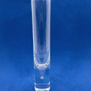 Kosta Boda Vintage Clear Art Glass Bud Vase w Suspended Bubble